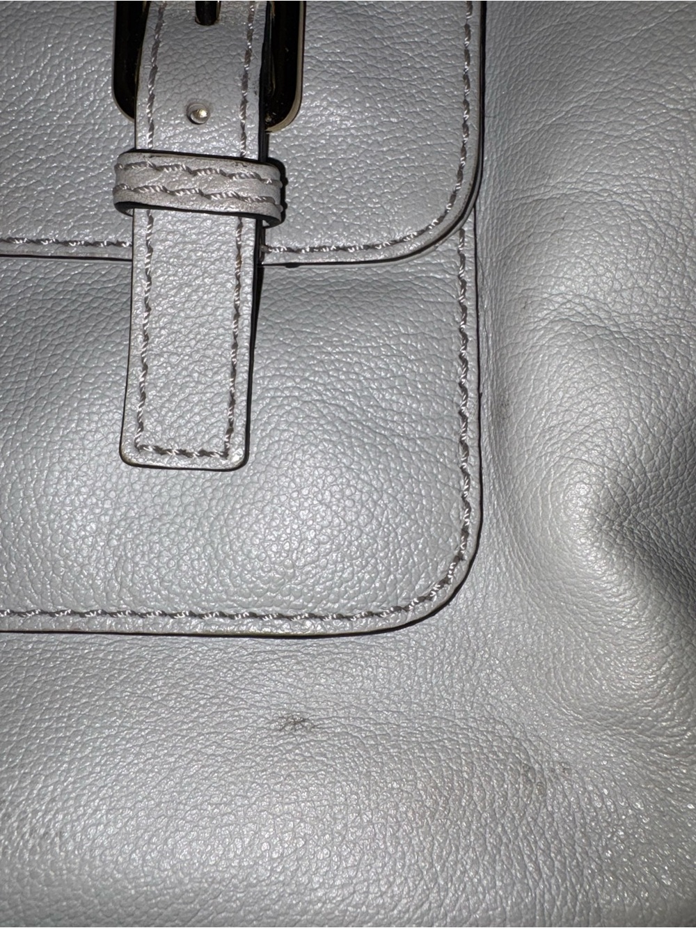 kate spade Ivory Leather Satchel with Gold Hardware - Picture 6 of 6